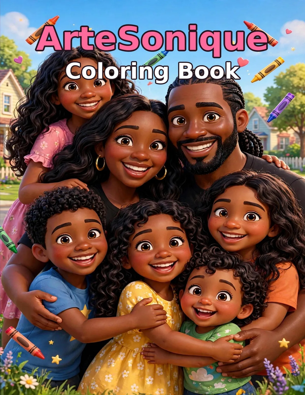 ArteSonique Coloring Book, by Rushaunee Brown: front cover